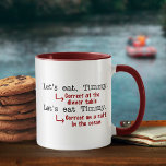 Funny Punctuation Grammar Coffee Mug at Zazzle