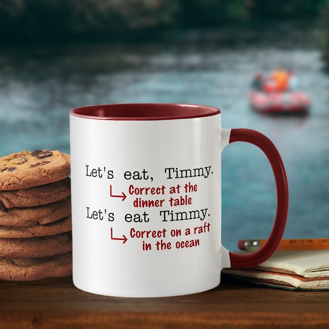Funny Punctuation Grammar Coffee Mug (Creator Uploaded)