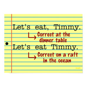 Funny Punctuation Grammar English Teacher Class Poster