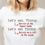 Funny Punctuation Grammar Lovers Timmy Humor T-Shirt