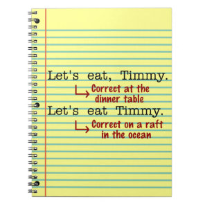Funny Punctuation Grammar Notebook