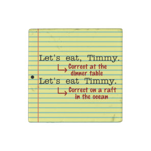 Funny Punctuation Grammar Stone Magnet