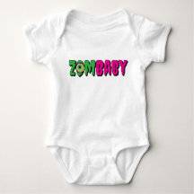 Funny Punny Cute ‘ZomBaby’ Creepy Typography