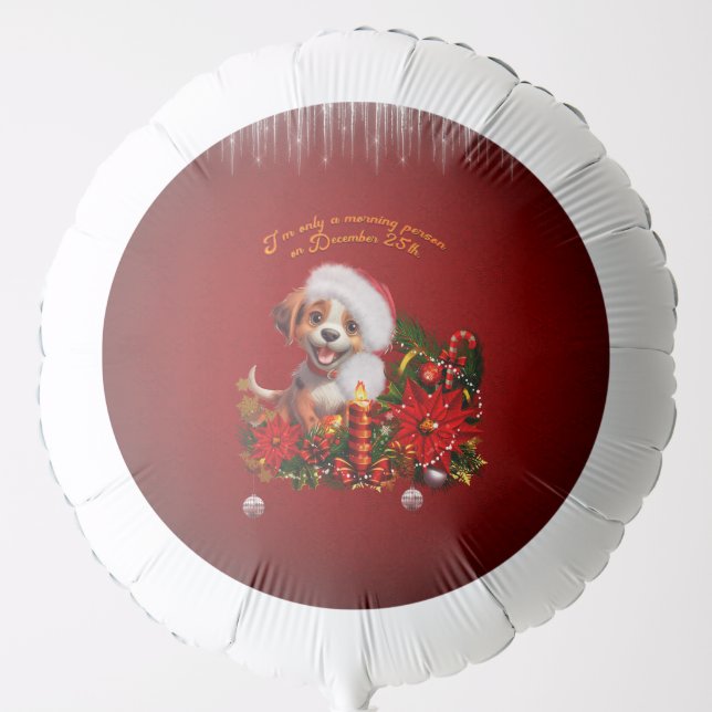 Funny puppy  balloon (Front)