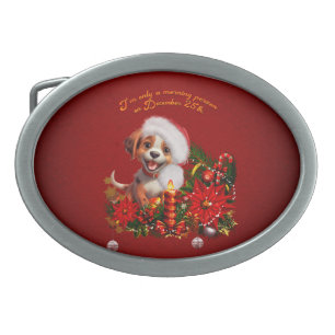 Funny puppy belt buckle