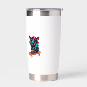 Funny puppy brussel griffon cute dog dad pet insulated tumbler