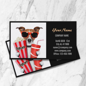 Funny puppy dog cat animal hospital veterinarian business card