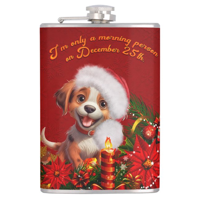 Funny puppy  flask (Front)