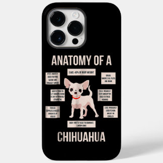 Funny Puppy Gift Anatomy Of A Chihuahua Case-Mate iPhone 14 Pro Max Case