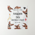 Funny Puppy Kids Birthday Tapestry<br><div class="desc">C3llsD Fur Baby presents Funny Puppy Kids Birthday Tapestry design which come along with other various birthday party related products to enable parents to make the whole party under this particular Funny Puppy Kids Birthday theme. Perfect for all kids both boys or girls who are dog lover or puppy lover....</div>