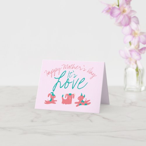 Funny Puppy Love from the Dog Cute Mothers Day Card