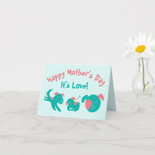 Funny Puppy Love from the Dog Cute Mother's Day Card