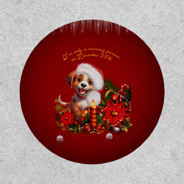Funny puppy  patch (Front)