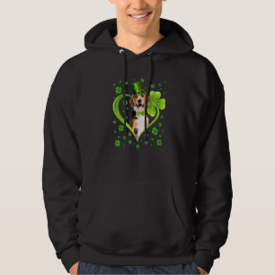 Funny Puppy Shamrock Beagle Dog St Patrick S Day Hoodie