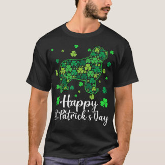Funny Puppy Shamrock Newfoundland Dog St  T-Shirt