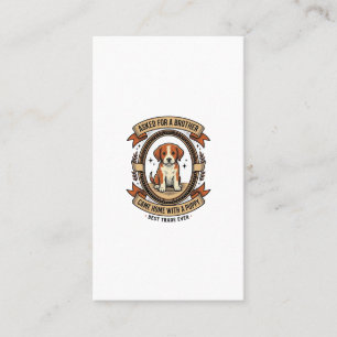 Funny Puppy Shirt Asked for Brother Got a Puppy Vi Business Card