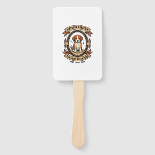Funny Puppy Shirt Asked for Brother Got a Puppy Vi Hand Fan