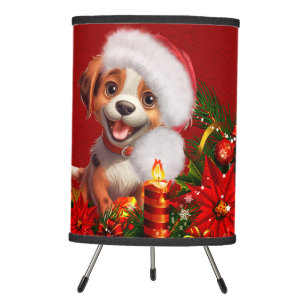 Funny puppy tripod lamp
