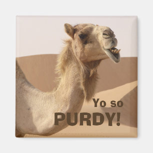 Funny Purdy Camel Photo Magnet