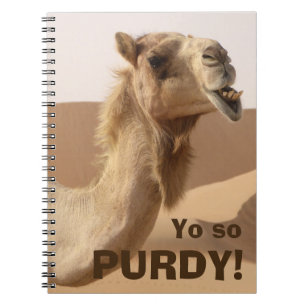Funny Purdy Camel Photo Notebook