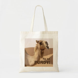 Funny Purdy Camel Photo Tote Bag