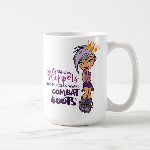 Funny Purple Princess Tomboy Coffee Mug