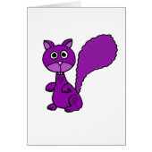 Funny Purple Squirrel Cartoon (Front)