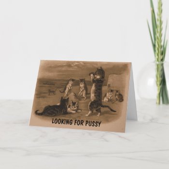 Funny Pussy Card by Cardsharkkid at Zazzle