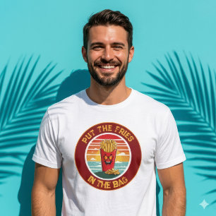 Funny Put The Fries In The Bag Meme Retro Graphic T-Shirt