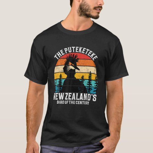 Funny Puteketeke New Zealand s Bird Of The Century T_Shirt
