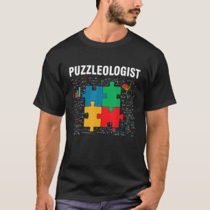 Funny Puzzleologist Jigsaw Puzzles Math Lover T-Shirt