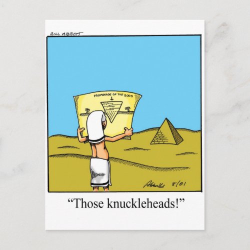 Funny Pyramid Humor Postcard