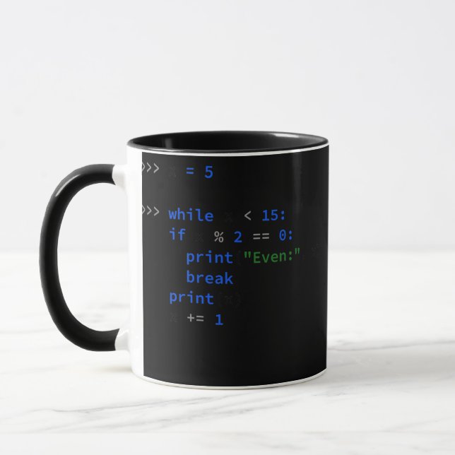 Funny Python Coding Dad Python Code Father Gift  Mug (Left)