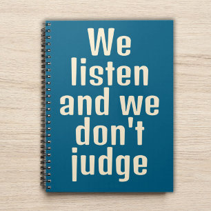 Funny qoute blue notebook
