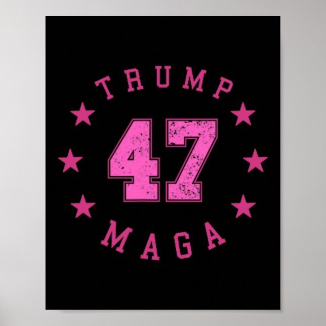 Funny Qr 45 47 Trump Inauguration 2025 Dance Code  Poster (Front)