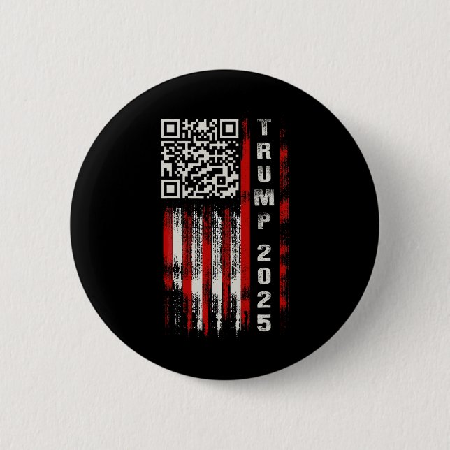 Funny Qr Donald Trump Dancing 4745 Code Video  Button (Front)