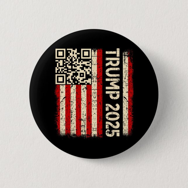Funny Qr Donald Trump Dancing 4745 Code Video  Button (Front)