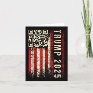 Funny Qr Donald Trump Dancing 47_45 Code Video  Card