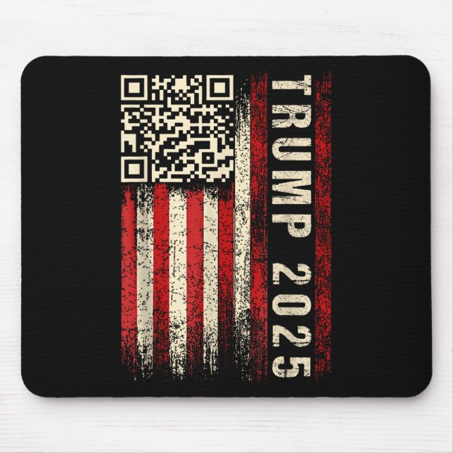 Funny Qr Donald Trump Dancing 47_45 Code Video  Mouse Pad (Front)