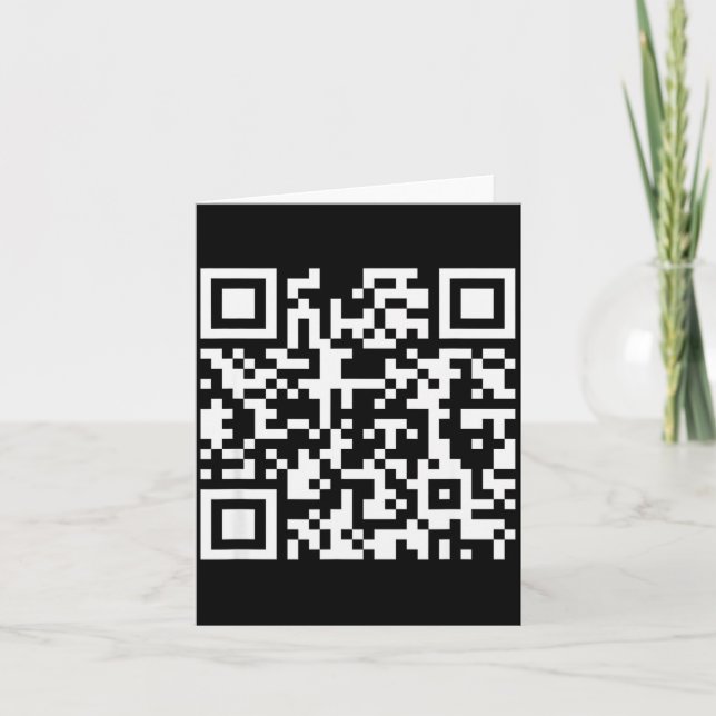 Funny Qr Don't Be A Little Btch Code Saying Quote  Card (Front)