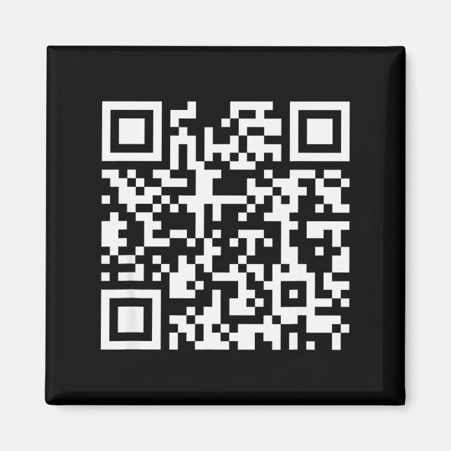 Funny Qr Don't Be A Little Btch Code Saying Quote  Magnet (Front)