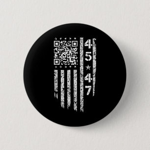 Funny Qr He's Back President Trump Code Button