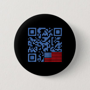 Funny Qr President Trump 4547 Dancing Dance Moves  Button
