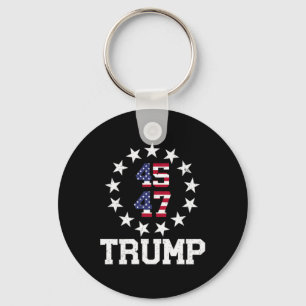 Funny Qr President Trump 4547 Dancing Dance Moves  Keychain