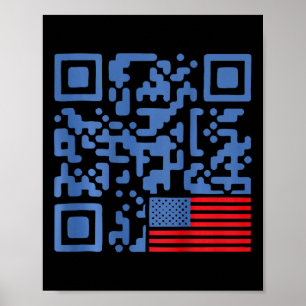 Funny Qr President Trump 4547 Dancing Dance Moves Poster