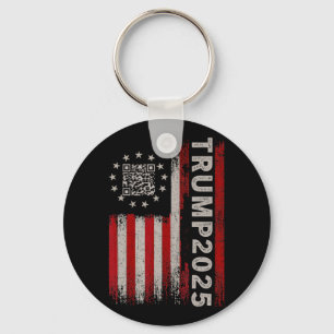 Funny Qr President Trump 4547 Tee Trump Dancing Co Keychain