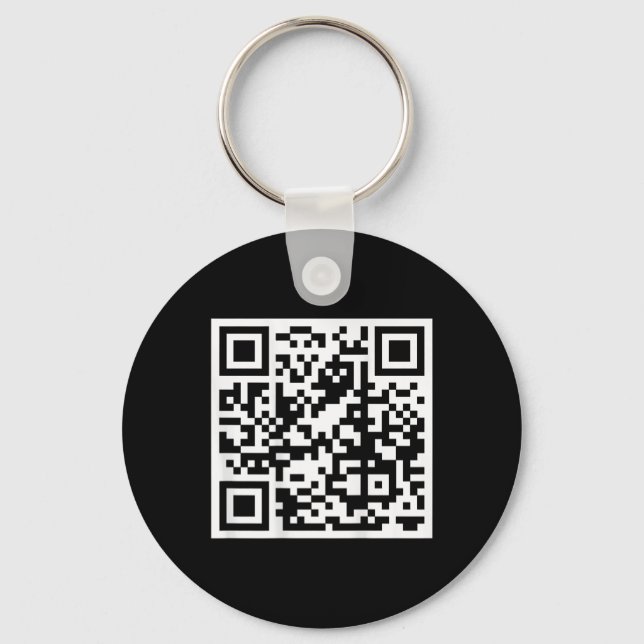 Funny Qr President Trump 4547 Trump Dancing Code O Keychain (Front)