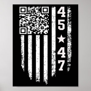 Funny Qr President Trump 4547 Trump Dancing Code  Poster