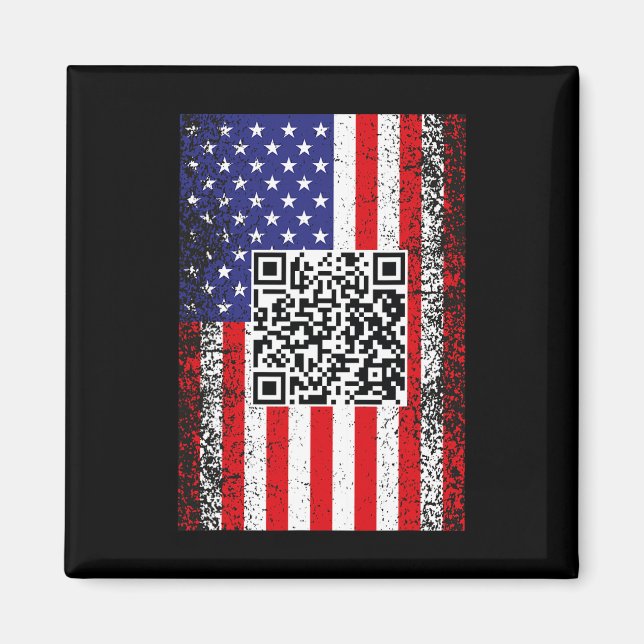 Funny Qr President Trump Code Dance  Magnet (Front)