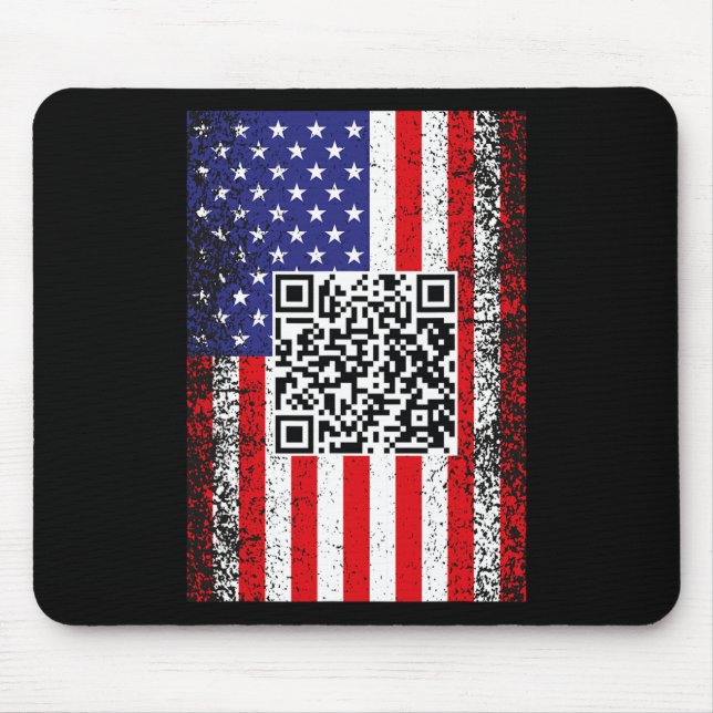 Funny Qr President Trump Code Dance  Mouse Pad (Front)